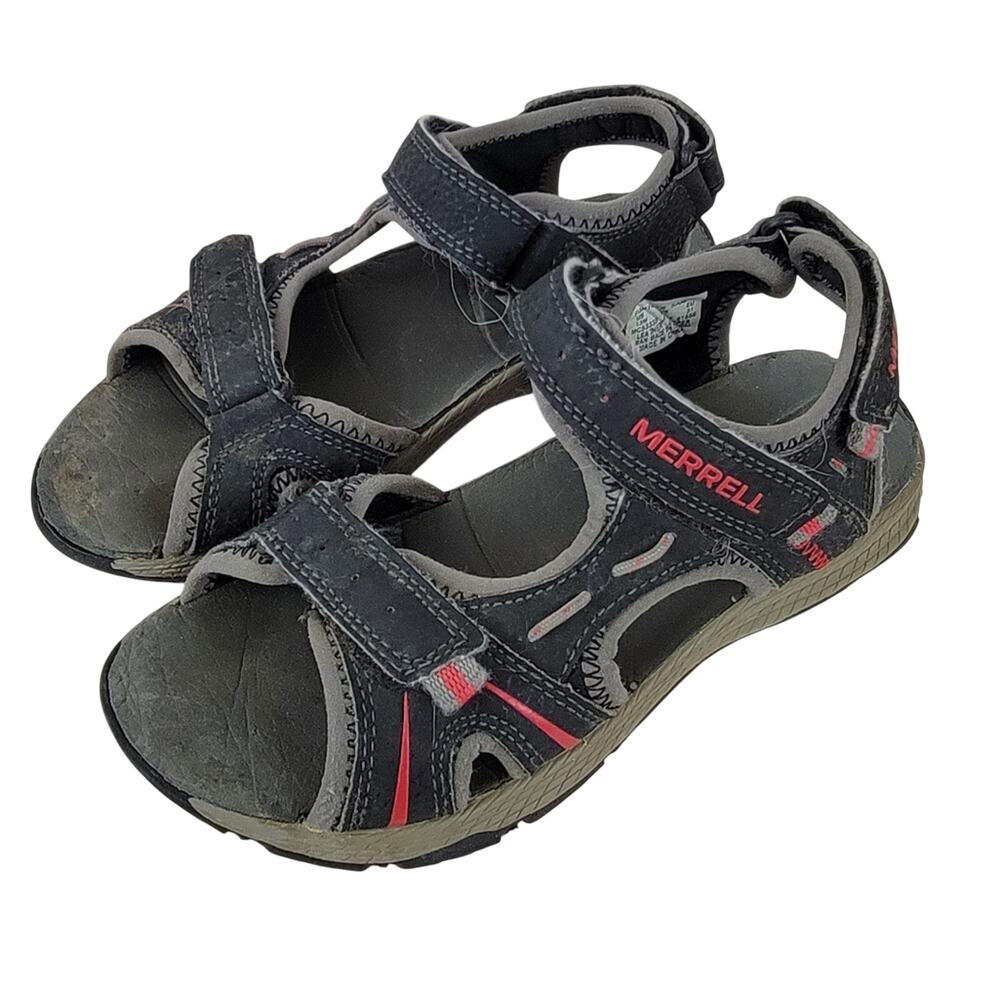 Merrell Boys Panther MC53338 Hiking Sandals Black 13